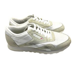 Reebok Classic Nylon OG White Light Grey Men's Size 10 Lace‎ Up